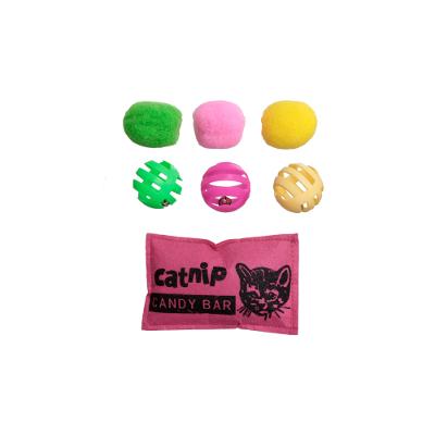 Conjunto com 7 Brinquedos para Gato com Catnip - Ringo