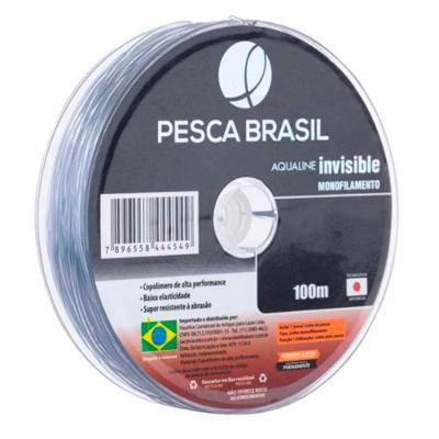 Linha Mono Aqualine Invisível 0,37Mm 298 Libras 10 Peças Pesca Brasil