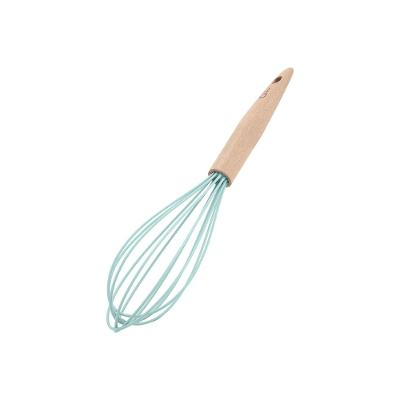 Batedor De Ovos De Silicone Com Cabo De Madeira Water Blue - Oxford