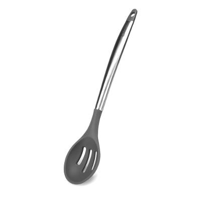 Colher De Silicone Vazada 33,5 Cm Cool Grey - Oxford