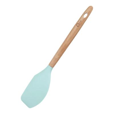 Espátula De Silicone Com Cabo De Madeira Water Blue - Oxford