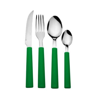Faqueiro Com 16 Peças Verde Limão