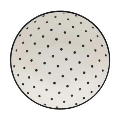 Jogo de 6 Pratos Fundos 20,5 Cm Oxford Unni Stripes And Dots