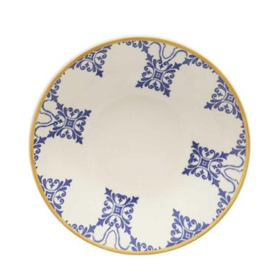 Jogo de 6 Pratos Fundos 20,5Cm Oxford Unni Azulejo Português