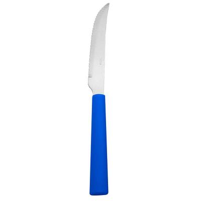 Jogo De 6 Facas De Carne Azul Royal