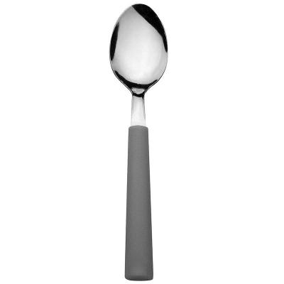 Jogo De 6 Colheres De Mesa Cinza Neutro