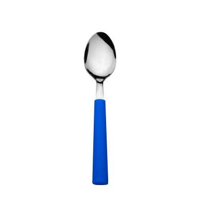 Jogo De 6 Colheres De Mesa Azul Royal