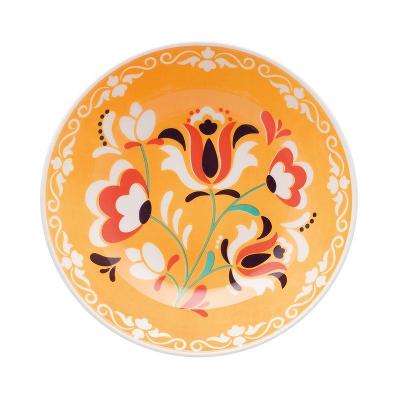 Jogo de 6 Pratos Fundos 20,5cm Oxford Unni Flowers
