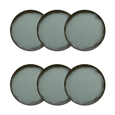 Jogo de 6 Pratos Sobremesa 20 Cm OxfordFlat Pacífico