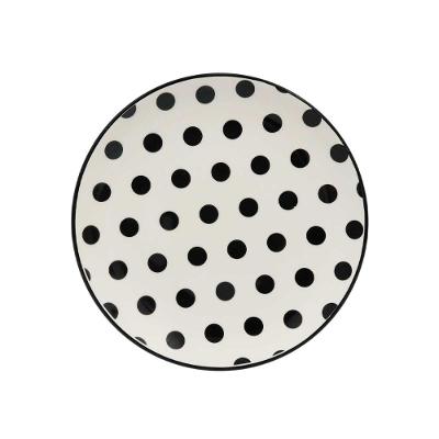 Jogo de 6 Pratos Sobremesa 20 Cm Oxford Stripes And Dots