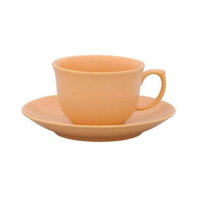 Jogo de 6 Xícaras Grandes 240 ml com Pires Flamingo Peach