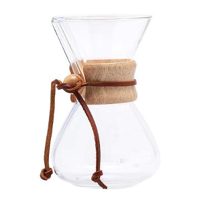 Passador de Café com Colar de Madeira 400 ml - Oxford