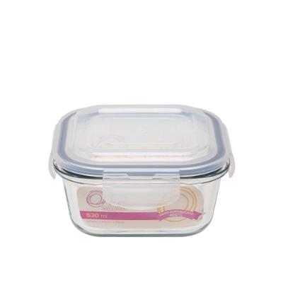 Pote Hermético De Vidro Quadrado 520 ML - Oxford