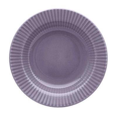 Prato Fundo 21,5 Cm Canelé Roxo