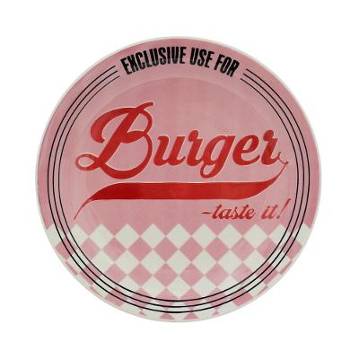 Prato Raso 26 Cm Oxford Burger Pink