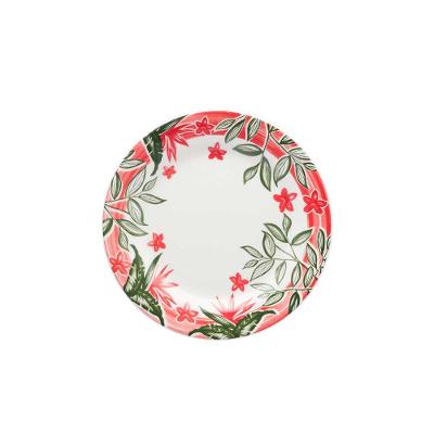 Prato Sobremesa 18 Cm Donna Jardim Tropical