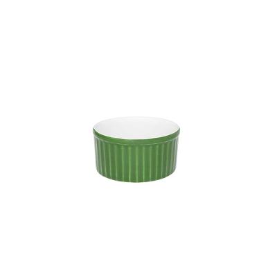 Tigela Ramequin 180 Ml Oxford Branco/Verde