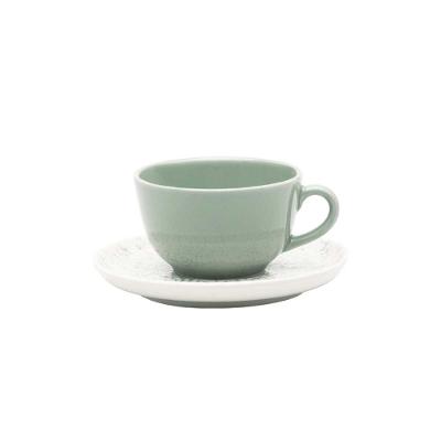Xícara Grandes 200 Ml com pires Oxford Flat Tie-Dye