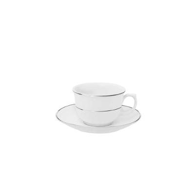 Xícara Grande 240ml Com Pires Oxford Flamingo Diamond