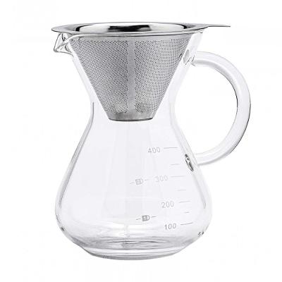 Passador de Café com Filtro em Inox 400 ml - Oxford