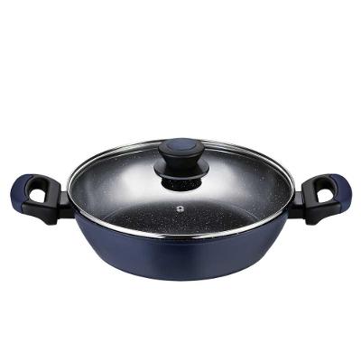 Caçarola Rasa Antiaderente para Indução 28 Cm Everyday Azul