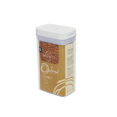 Pote Hermético De Acrílico Retangular 1,2L Oxford White