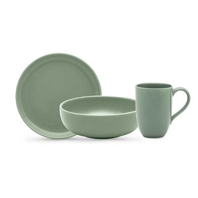 Jogo Lanche 3 Peças Oxford Flat Matcha