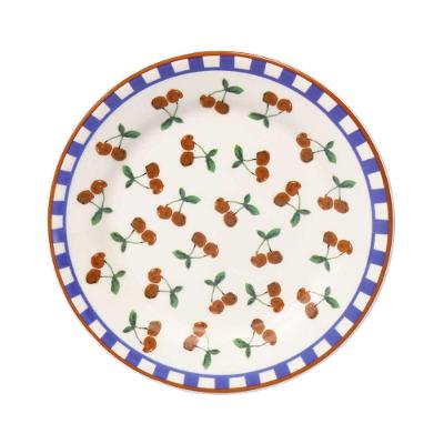 Prato Sobremesa 18 cm Donna Jardim de Cerejas