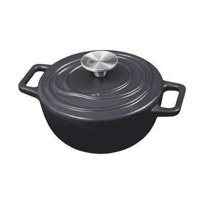 Caçarola de Ferro Fundido Esmaltado 22 cm Oxford Aroma Cinza