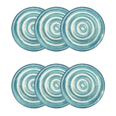 Jogo de 6 Pratos Fundos 20,5cm Oxford Unni Oceânica