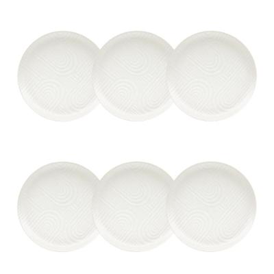 Jogo de 6 Pratos Sobremesa 20cm Oxford Flat Zen