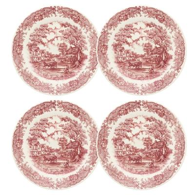 Jogo de 4 Pratos Rasos 24 Cm Donna Vilarejo