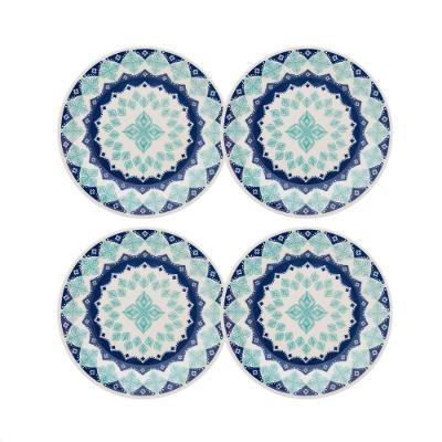 Jogo de 4 Pratos de Sobremesa 18 Cm Donna Lola