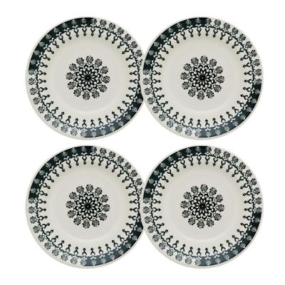 Jogo de 4 Pratos Fundos 21,5 Cm Donna Folk