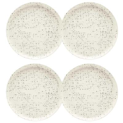Jogo com 4 Pratos Rasos 26 Cm Oxford Flat Chuvisco