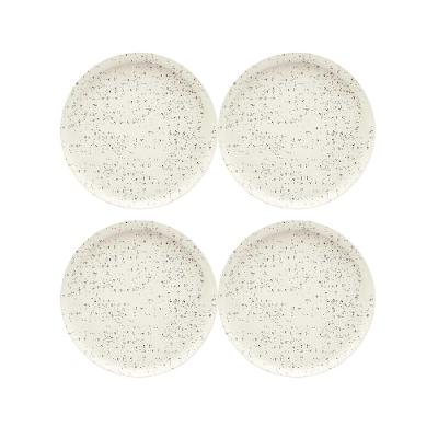 Jogo com 4 Pratos de Sobremesa 20 Cm Oxford Flat Chuvisco