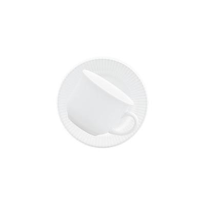 Xícara de Chá Grande 200ml c/ Pires Biona Canelé Branco