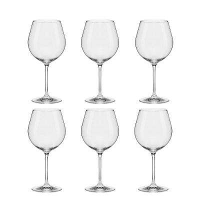 Jogo de 6 Taças De Cristal Bourgogne 610 Ml Oxford Slim Classic