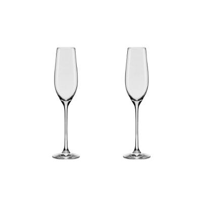 Jogo de 2 Taças De Cristal Espumante 210 Ml Oxford Forever Classic