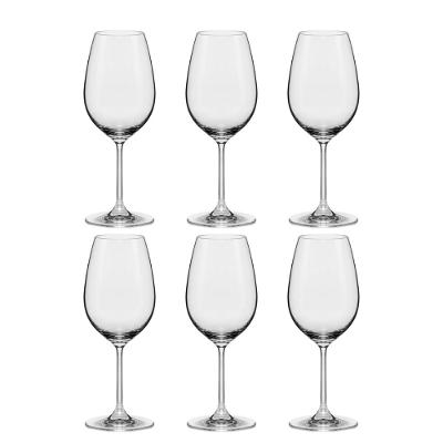 Jogo de 6 Taças De Cristal Para Vinho 450 Ml Oxford Slim Classic