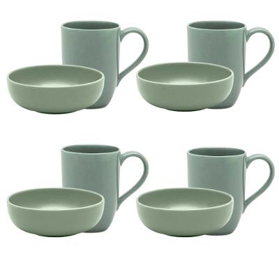 Jogo Lanche De 8 Peças Oxford Flat Matcha