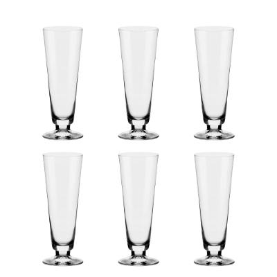 Jogo de 6 Taças de Cristal p/ Cerveja 420ml Pilsner Classic