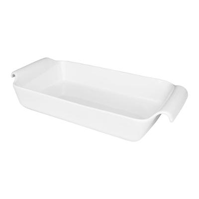 Travessa Fall Refratária Retangular Rasa 33x18x6,5cm Branca
