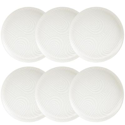 Jogo de 6 Pratos Rasos 26cm Oxford Flat Zen