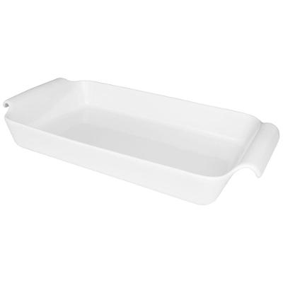 Travessa Fall Refratária Retangular Rasa 41x22x6,5cm Branca