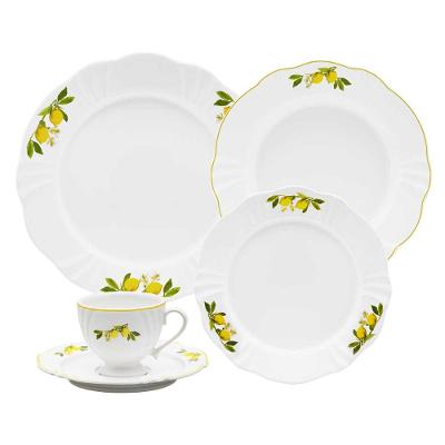 Aparelho De Jantar E Chá 30 Peças Soleil Limoni
