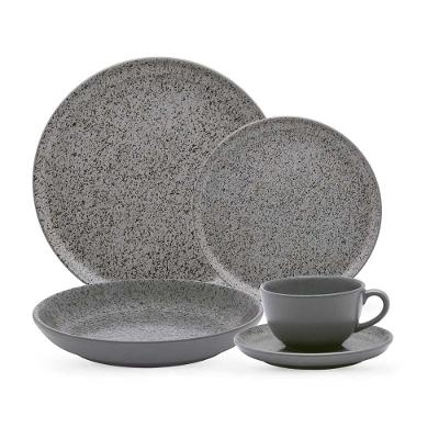 Aparelho de Jantar e Chá 30 Peças Oxford Flat Gray