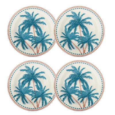 Jogo de 4 Pratos Fundos 21,5 cm Donna Caribe