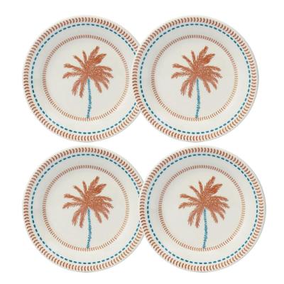 Jogo de 4 Pratos Sobremesa 18 cm Donna Caribe