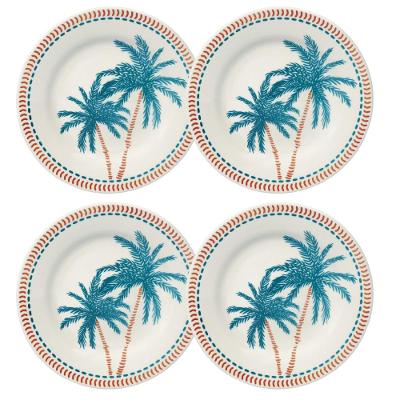 Jogo de 4 Pratos Rasos 26 cm Donna Caribe
